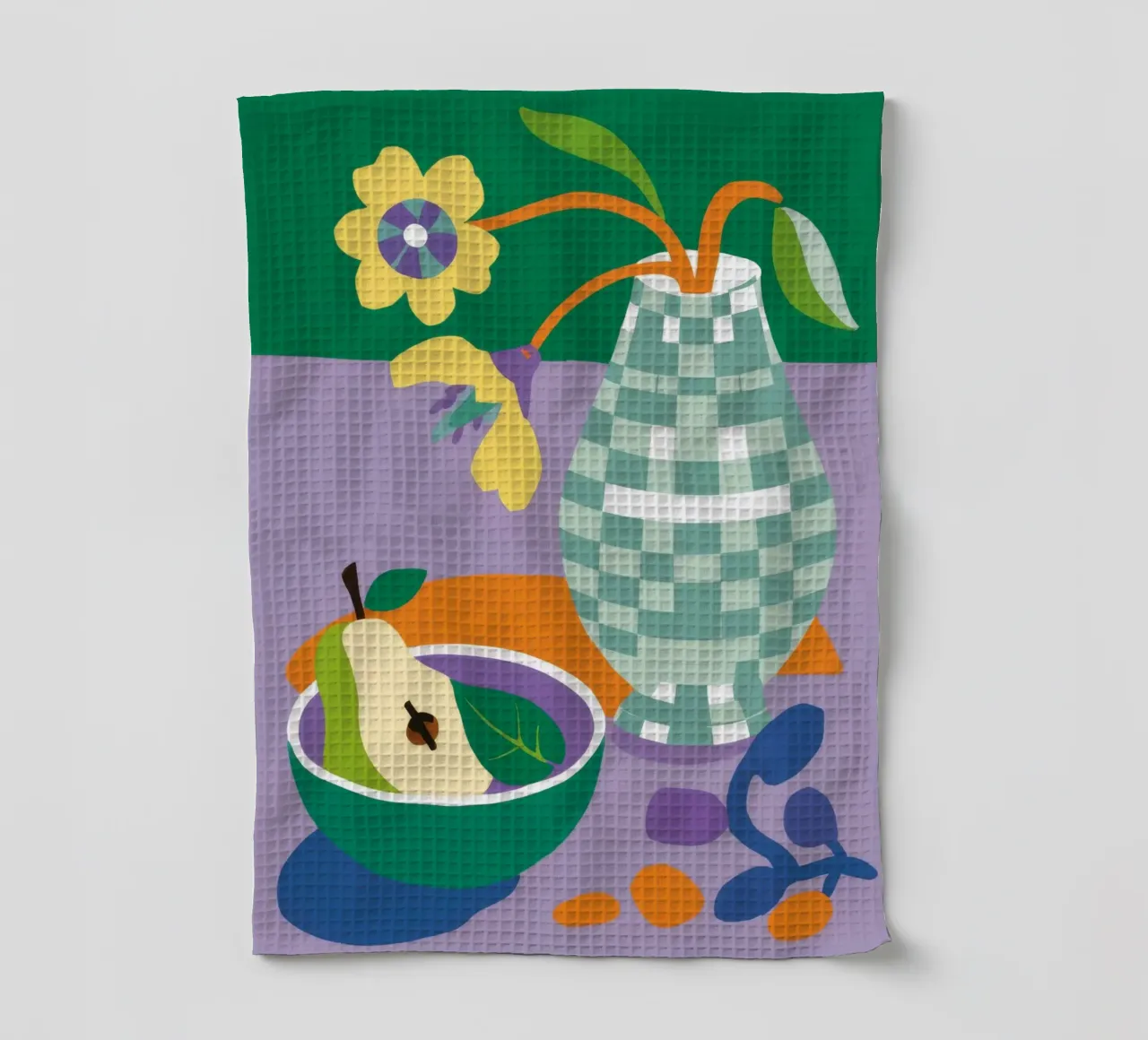 Brocca Gingham Pear canovaccio da cucina da Haven Fantasy