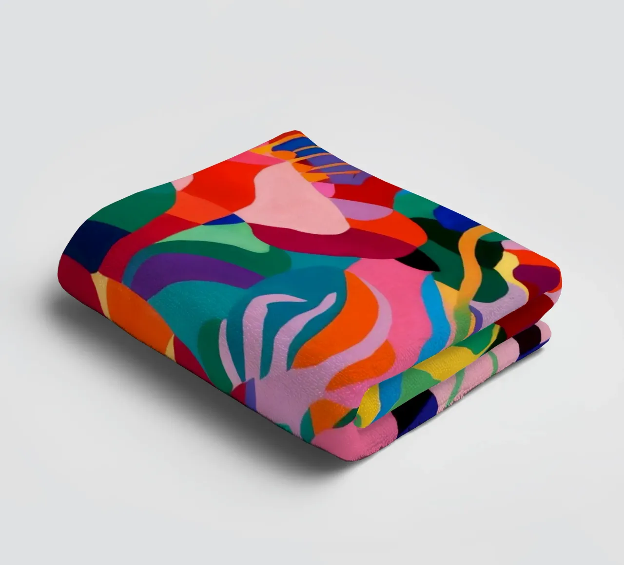 Karmozijnrode tulp uitbarsting badhanddoek van Pan Denim