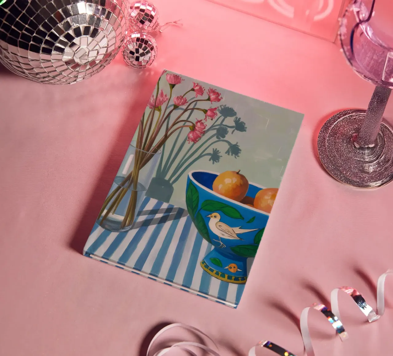 Striped Table Oranges notebook by Pan Denim