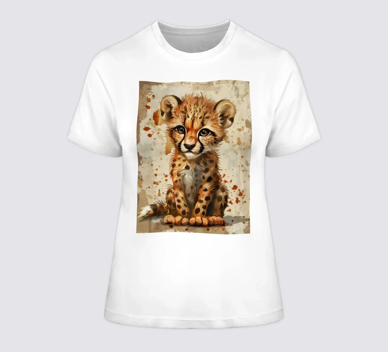Gepardenjunges Verspieltheit Frauen T-Shirt von DesignDoodle