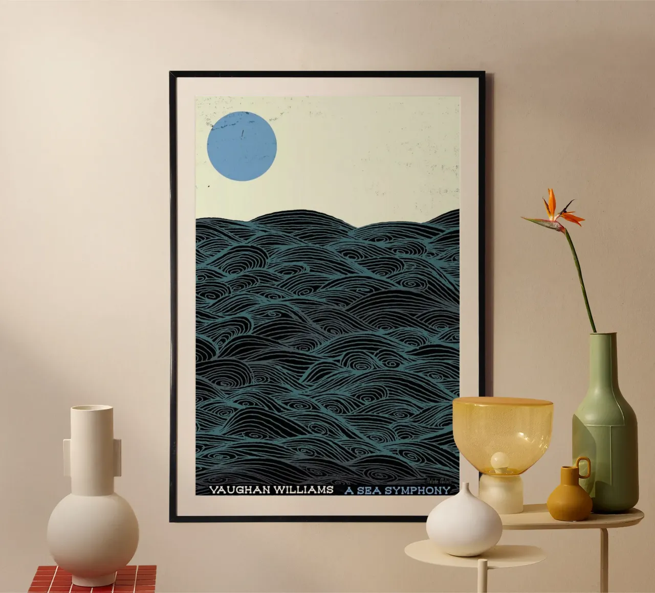 Vaughan Williams - Sea Symphony poster con telaio in plastica da Prelude Posters