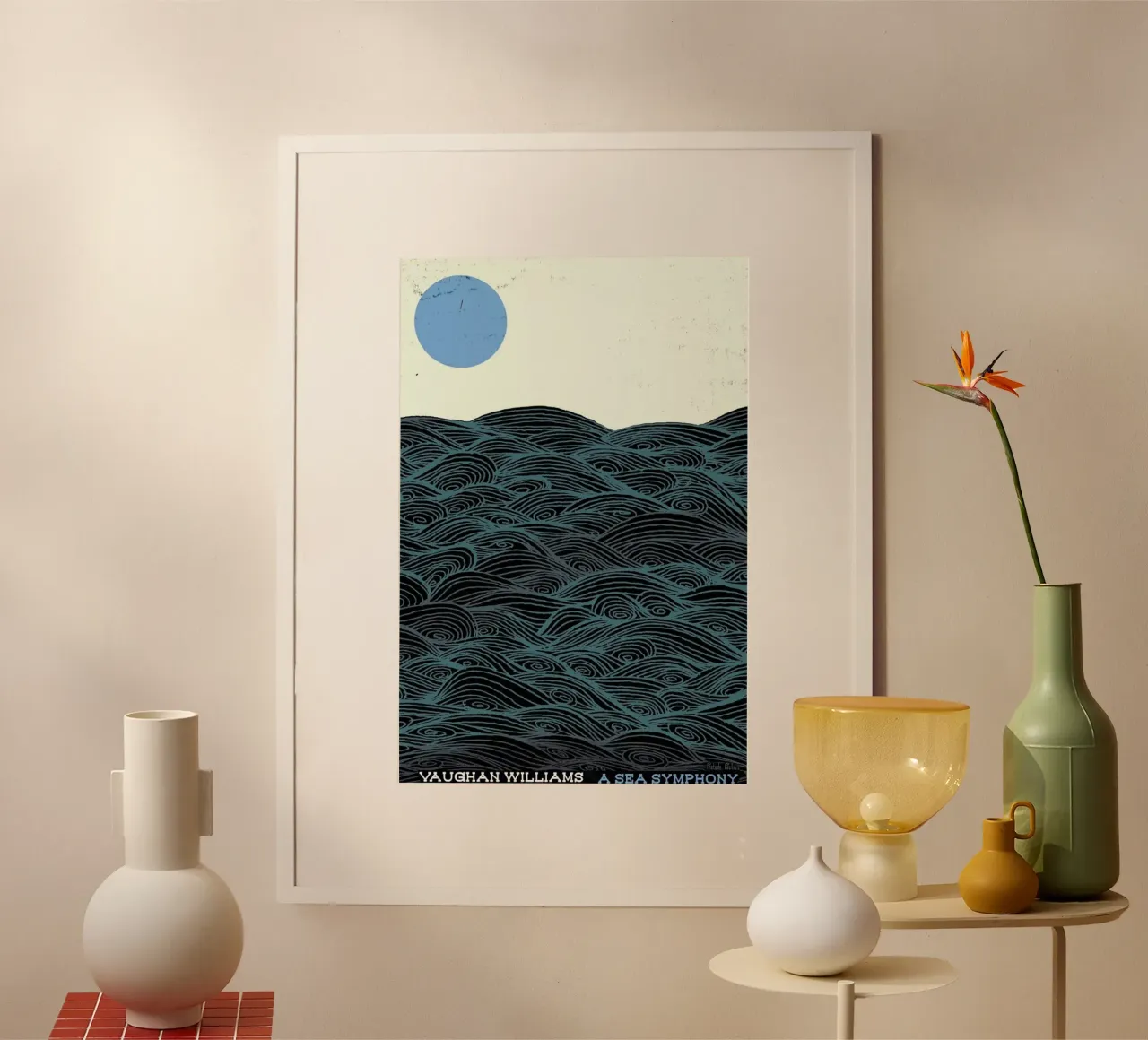 Vaughan Williams - Sea Symphony poster con telaio in plastica da Prelude Posters