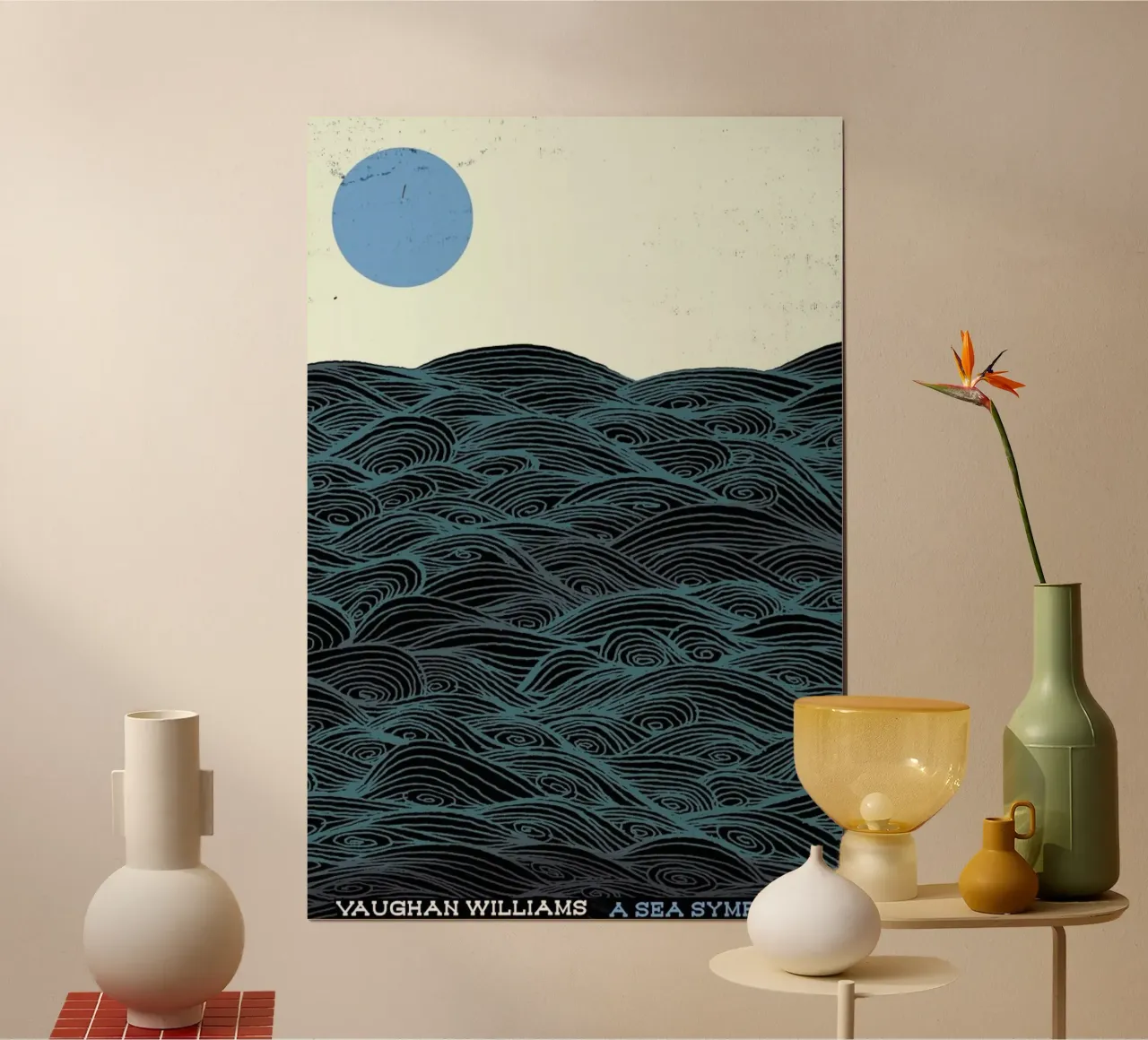 Vaughan Williams - Sea Symphony poster con telaio in plastica da Prelude Posters