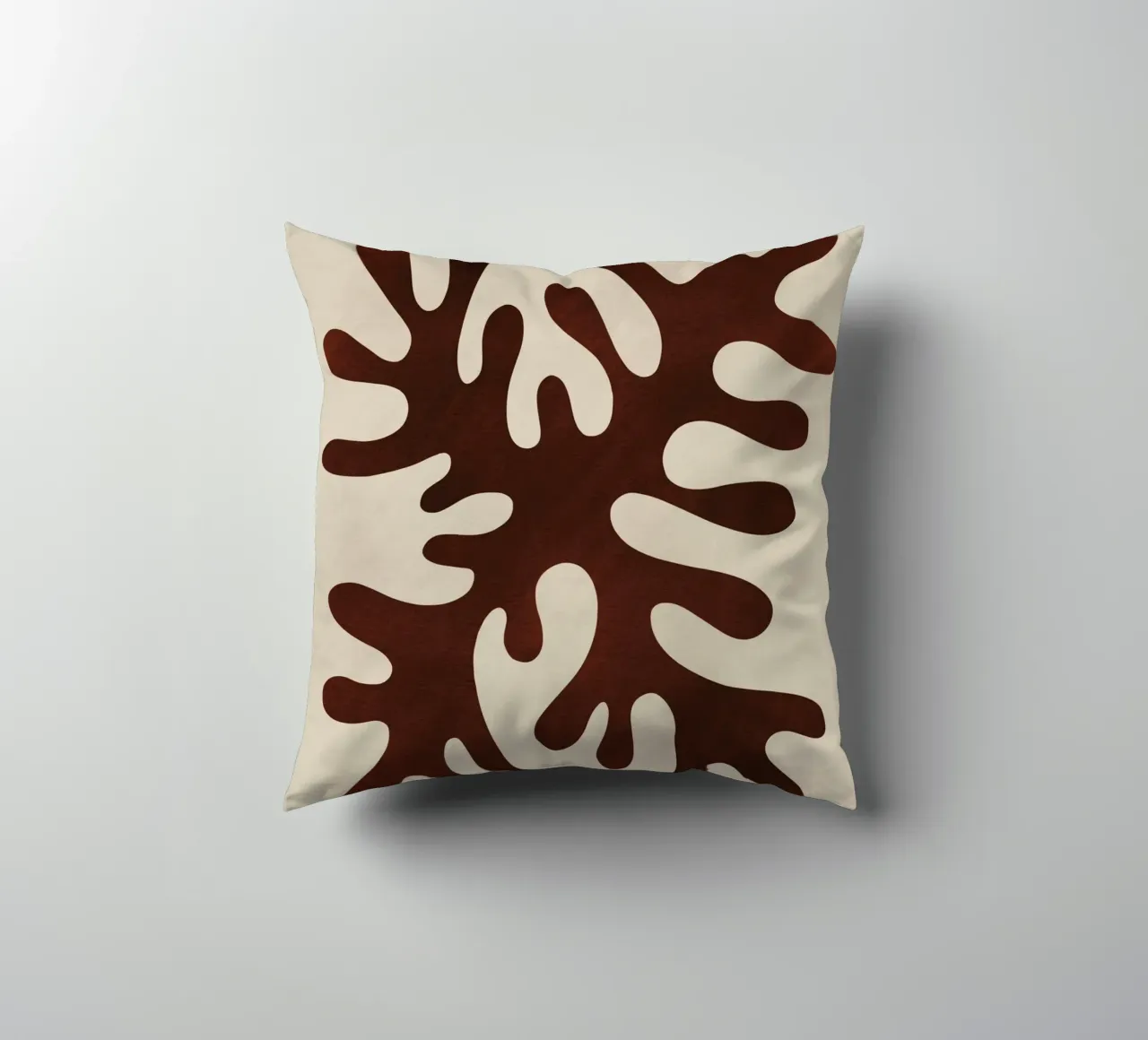 Silhouette corallo 04 cuscino da Little Dean