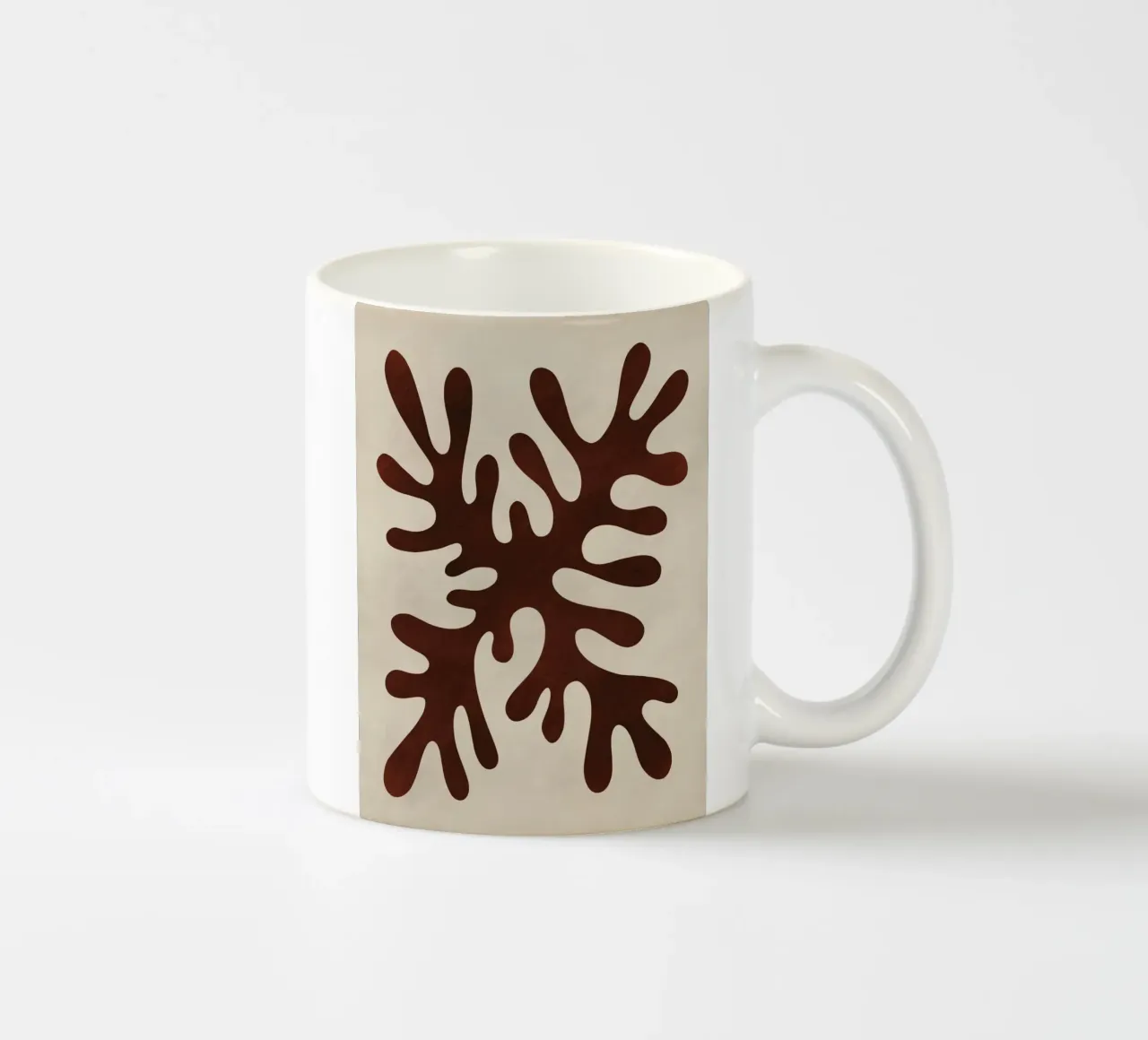 Silhouette corallo 04 tazza in ceramica da Little Dean