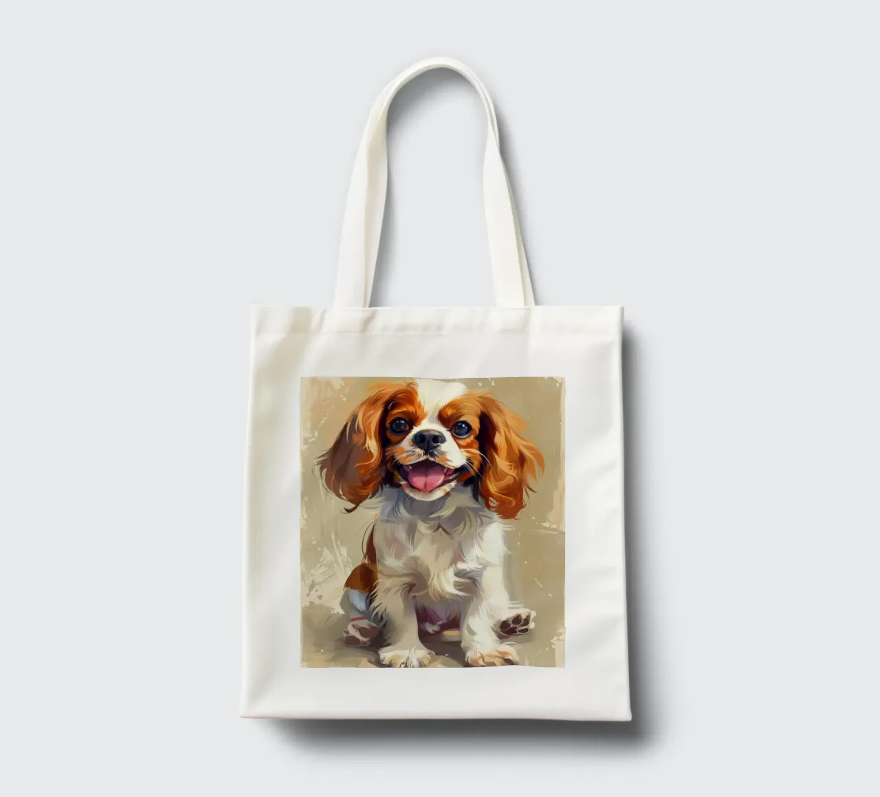Ein süßer und herzerwärmender Cavalier King Charles Spaniel Welpe Jutebeutel von DesignDoodle