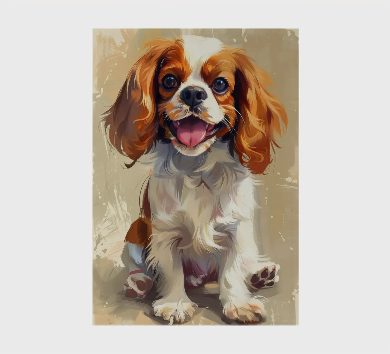 A sweet and heartwarming Cavalier King Charles Spaniel puppy notebook by DesignDoodle
