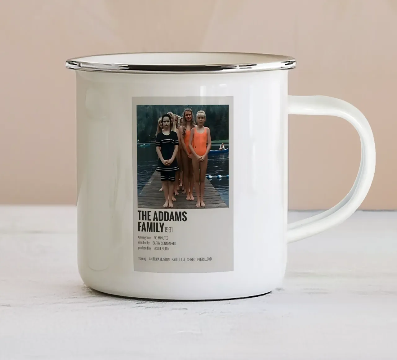 THE ADDAMS FAMILY 1991 tazza in smalto da MVFminimalist