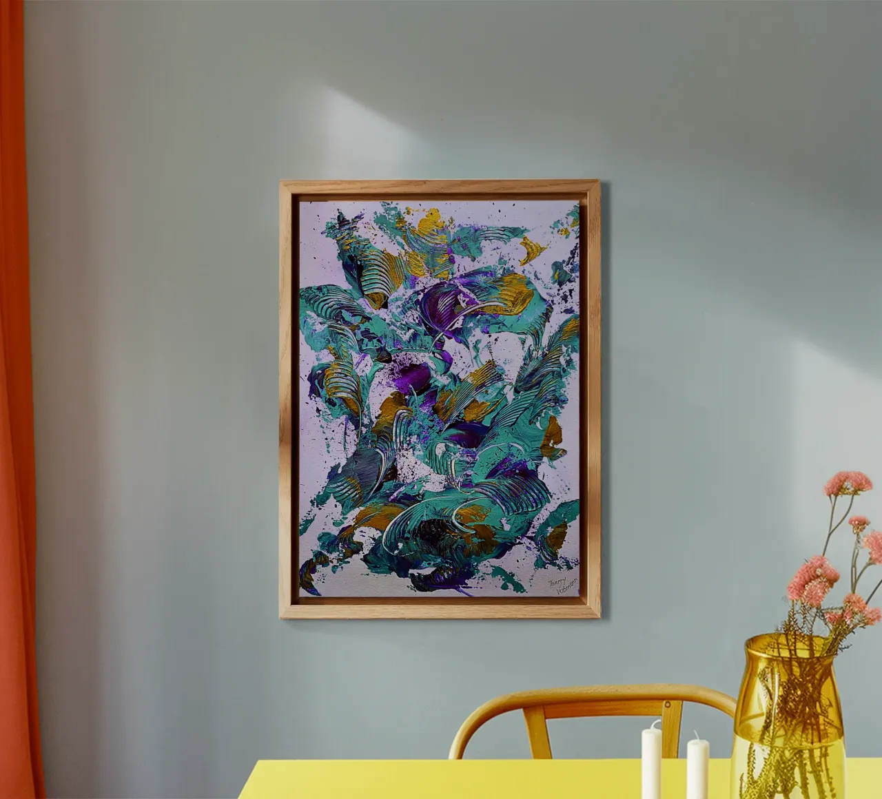 IDEAL GIFT 53 invers alluminio dibond da Thierry Vobmann Abstract painting