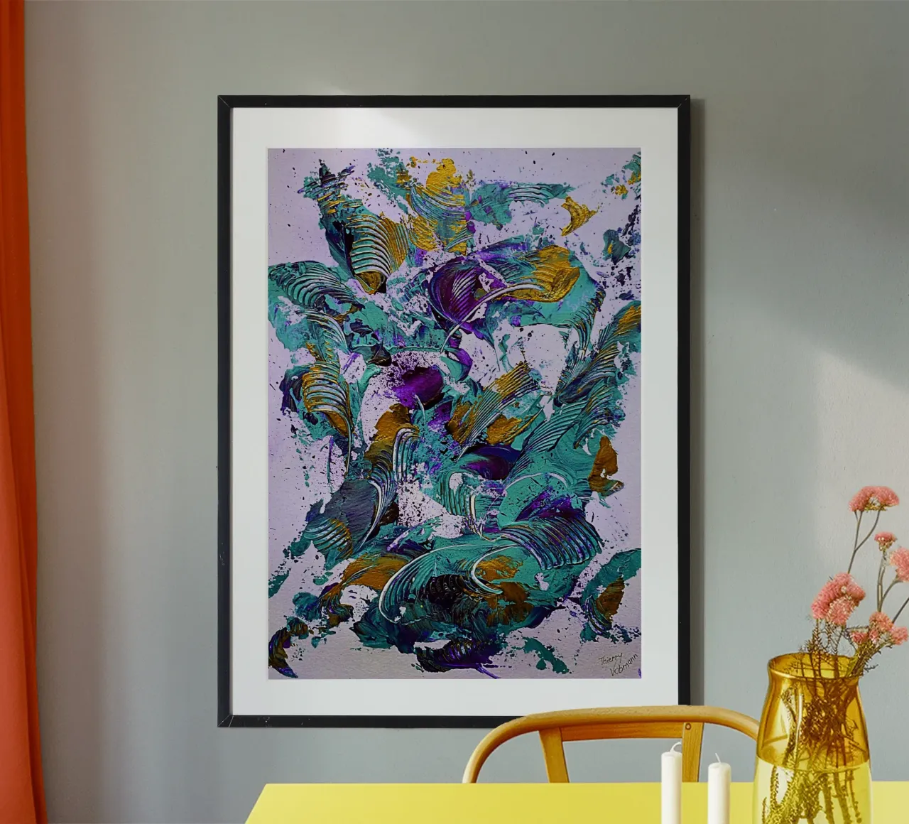IDEAL GIFT 53 invers poster da Thierry Vobmann Abstract painting