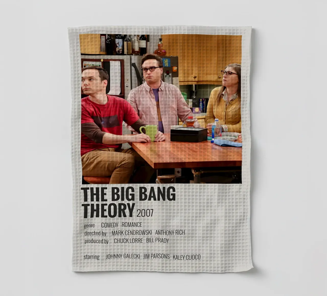 THE BIG BANG THEORY 2007 canovaccio da cucina da MVFminimalist