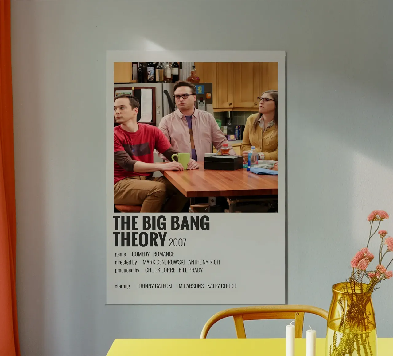 THE BIG BANG THEORY 2007 carta hahnemühle da MVFminimalist
