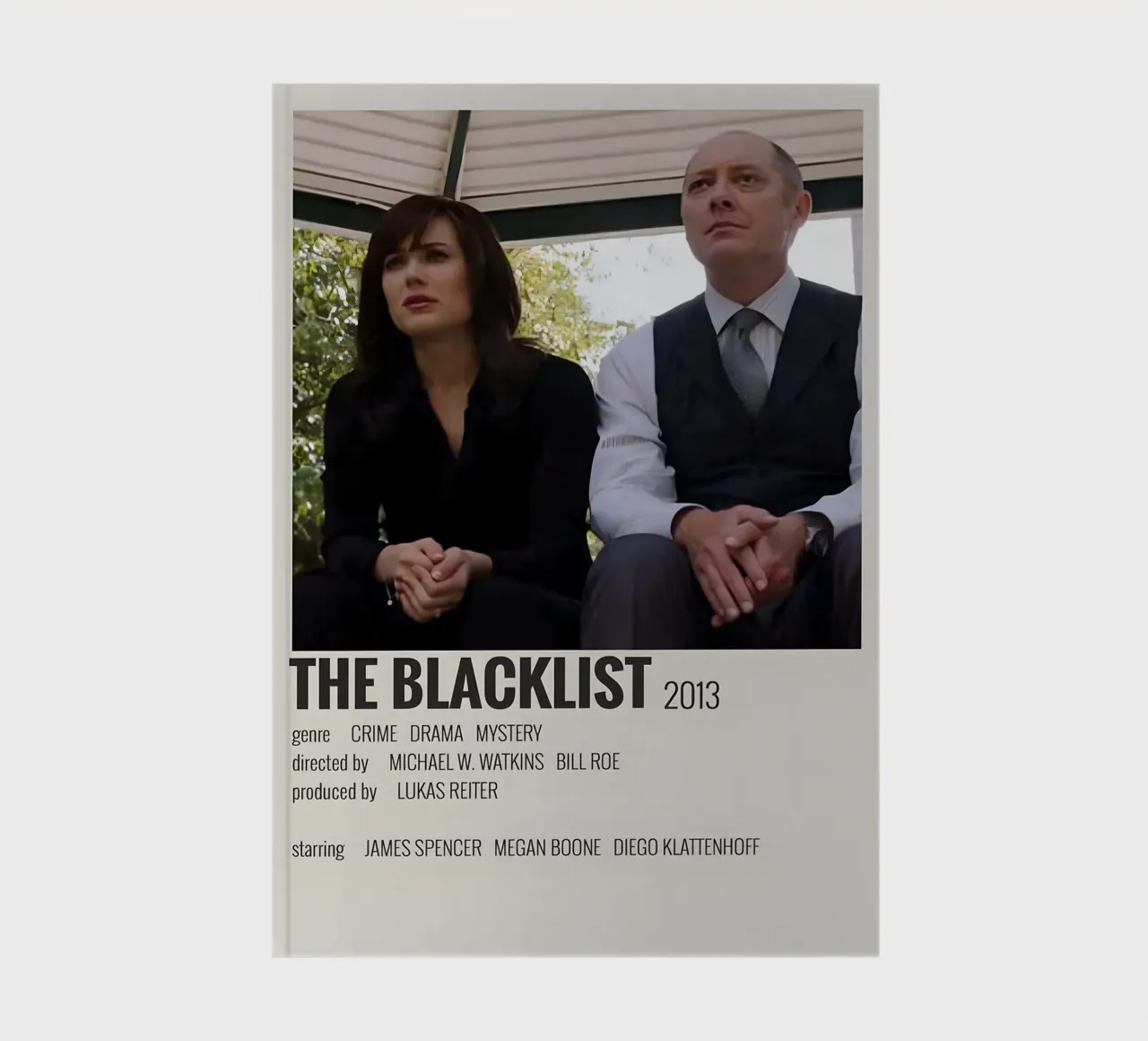 THE BLACKLIST 2013 notebook by MVFminimalist