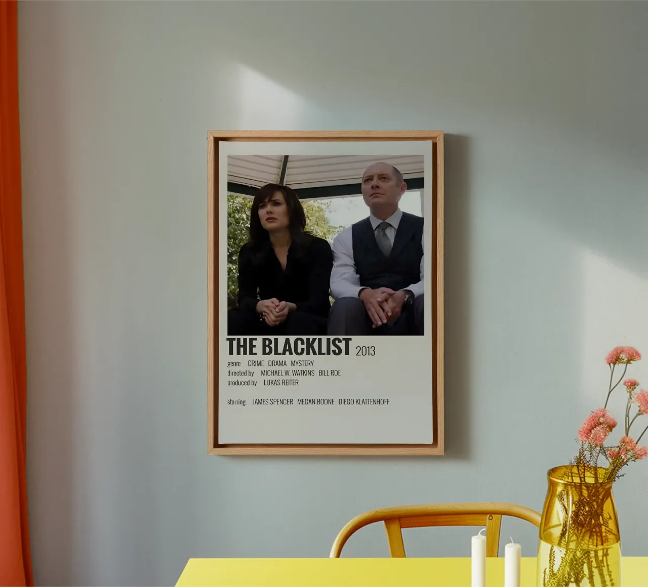 THE BLACKLIST 2013 canvas met Baklijst van MVFminimalist