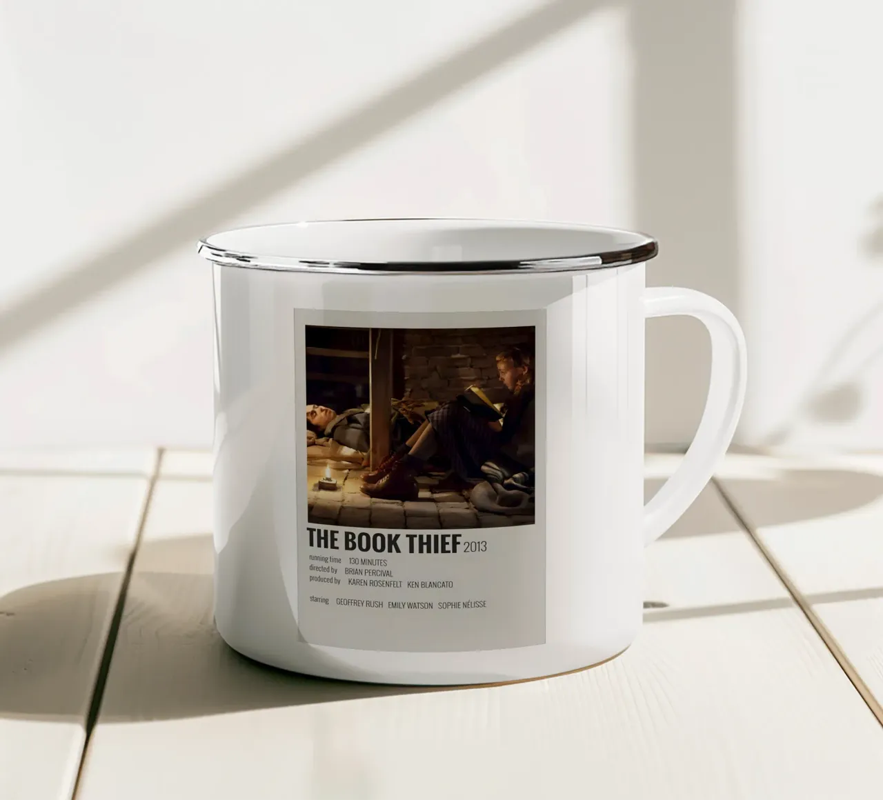 THE BOOK THIEF 2013 tazza in smalto da MVFminimalist