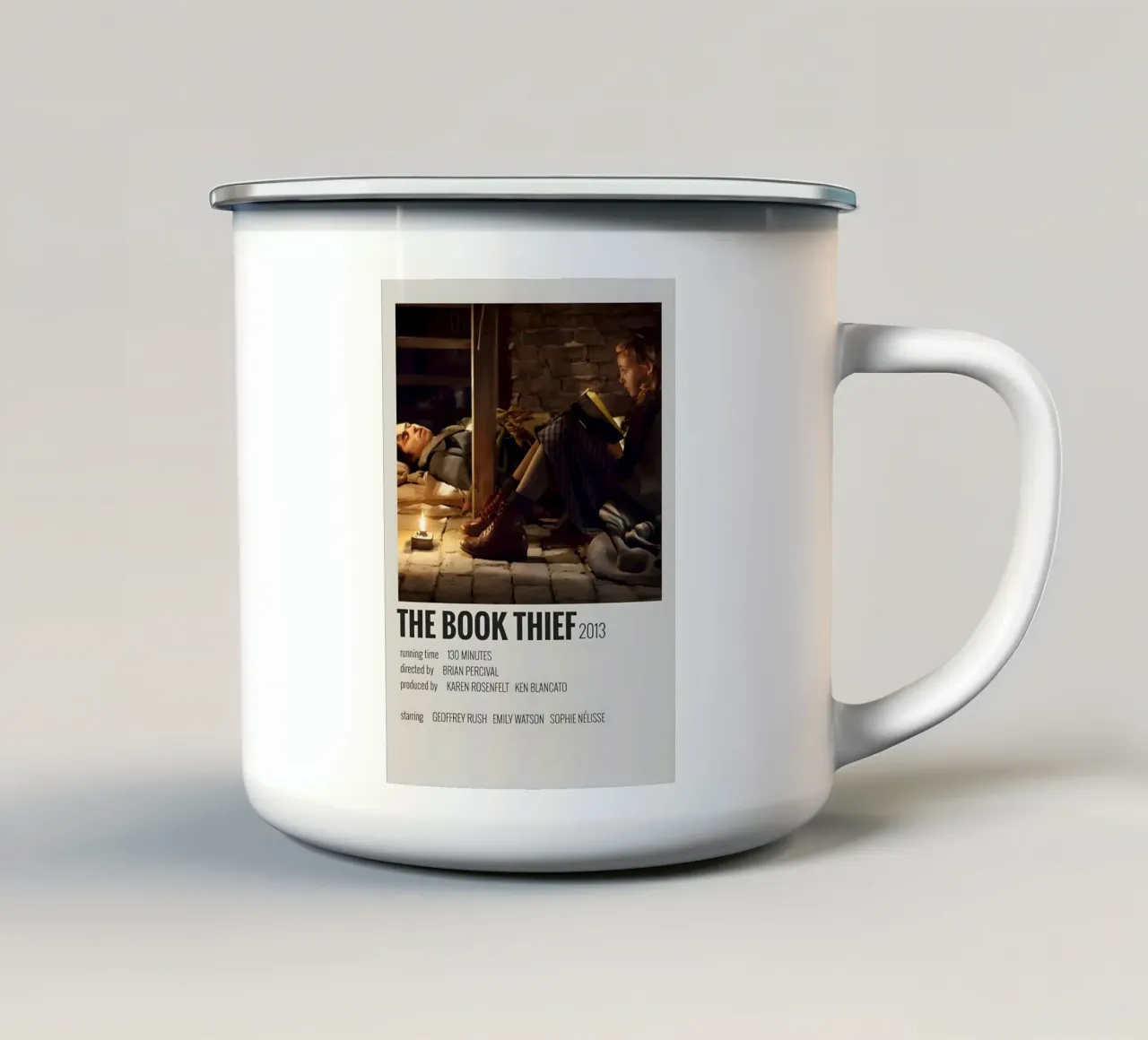 THE BOOK THIEF 2013 tazza in smalto da MVFminimalist