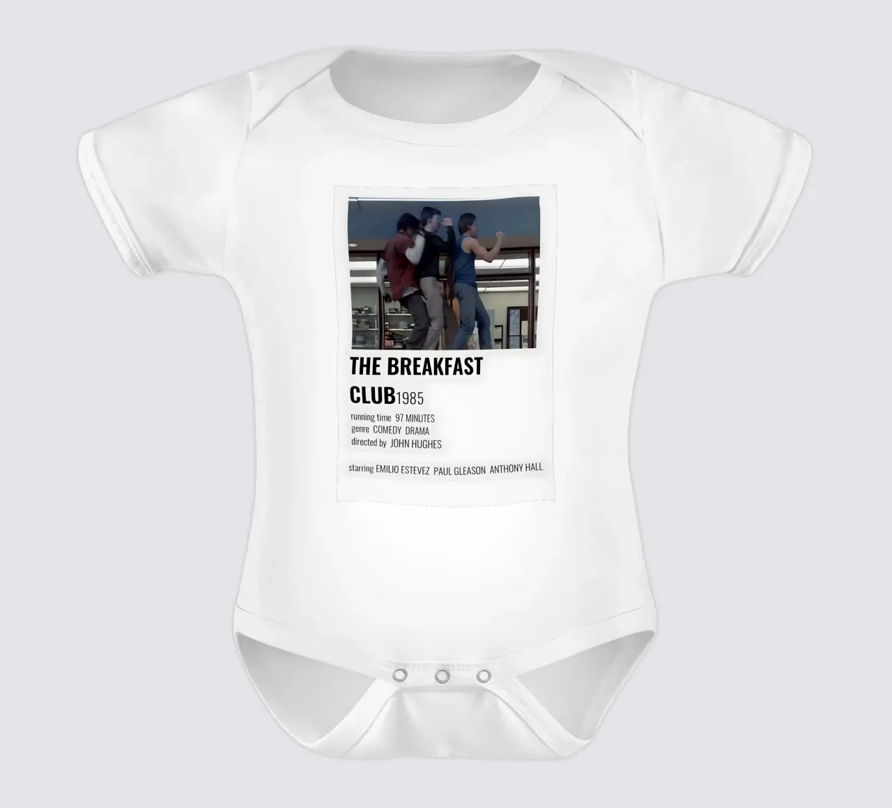 THE BREAKFAST CLUB 1985 body neonato maniche corte da MVFminimalist