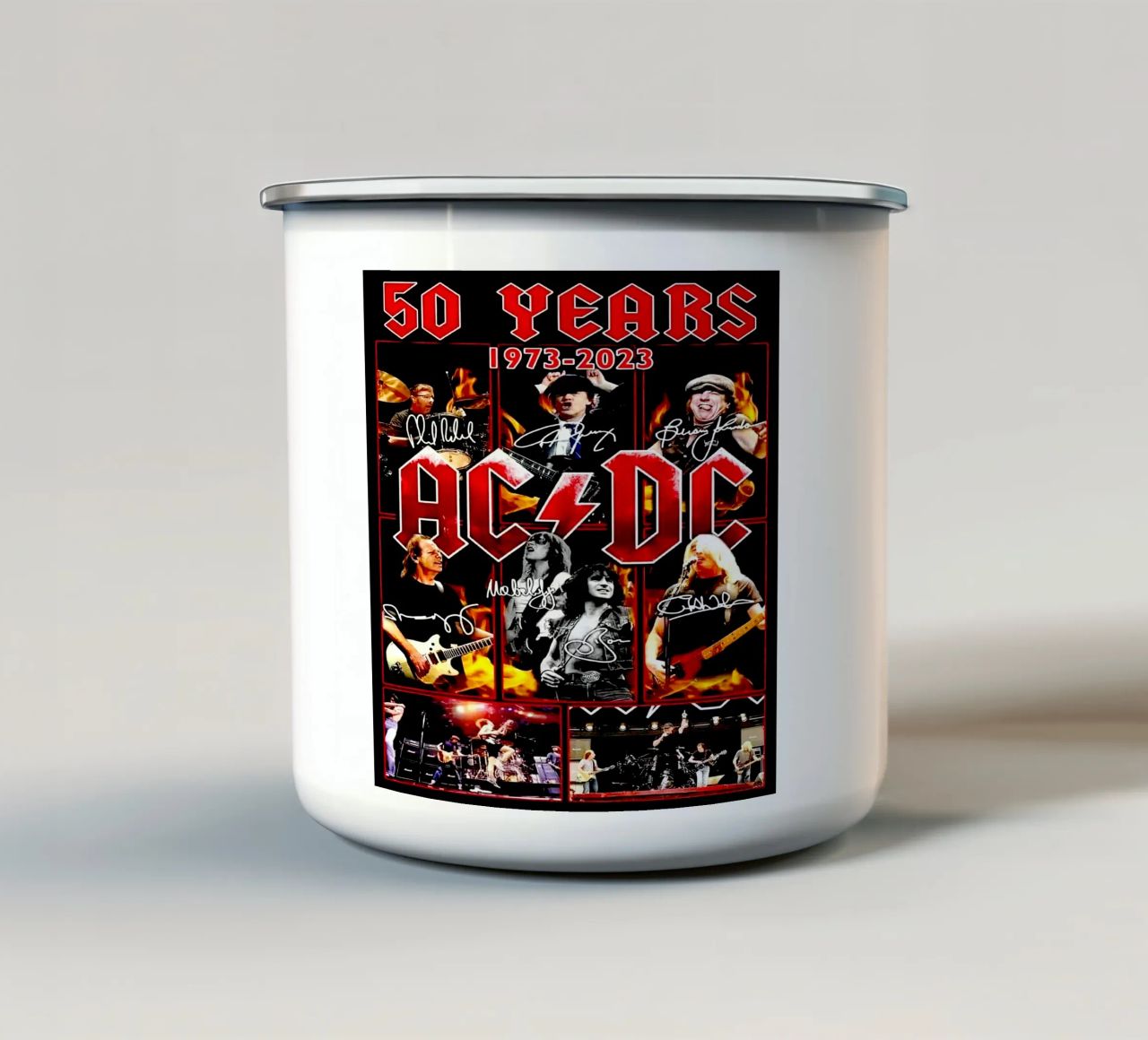 ACDC Hard Rock tazza in smalto da Georgi Gutmannn