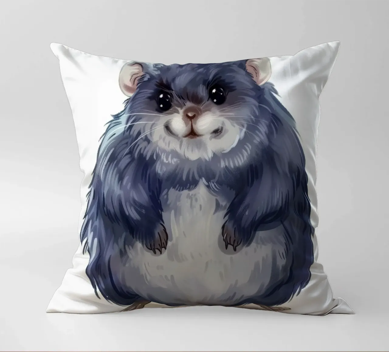 cincillà paffuto e soffice, pieno di calore e simpatia cuscino da DesignDoodle