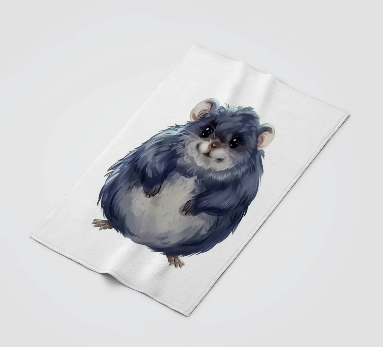 cincillà paffuto e soffice, pieno di calore e simpatia coperta in pile da DesignDoodle