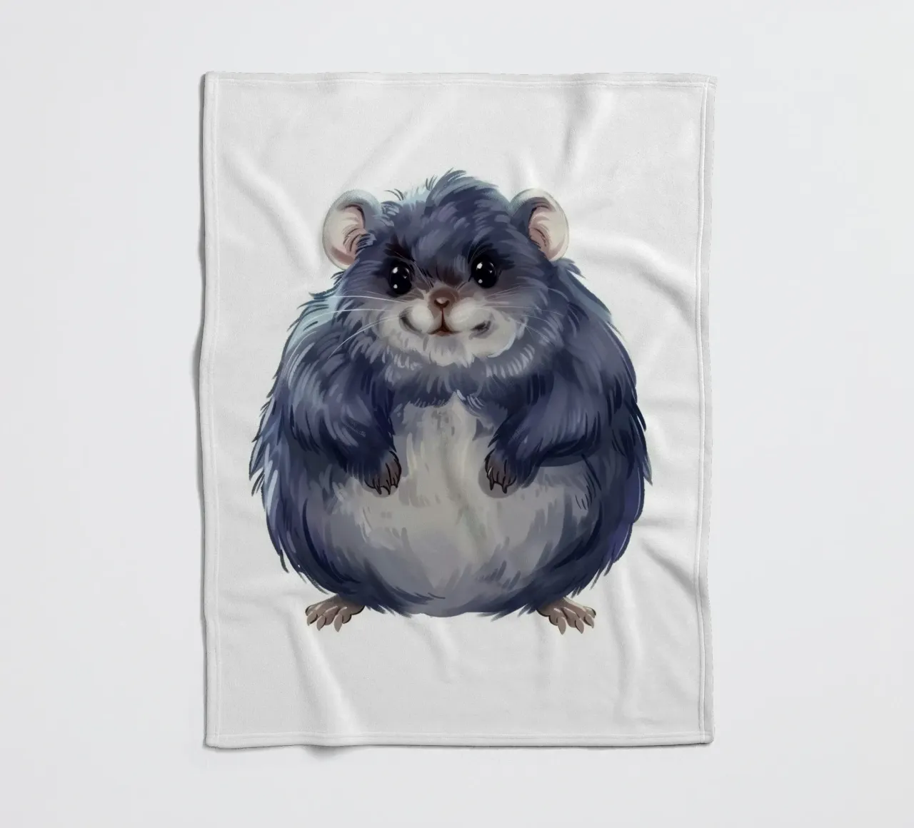 cincillà paffuto e soffice, pieno di calore e simpatia coperta in pile da DesignDoodle