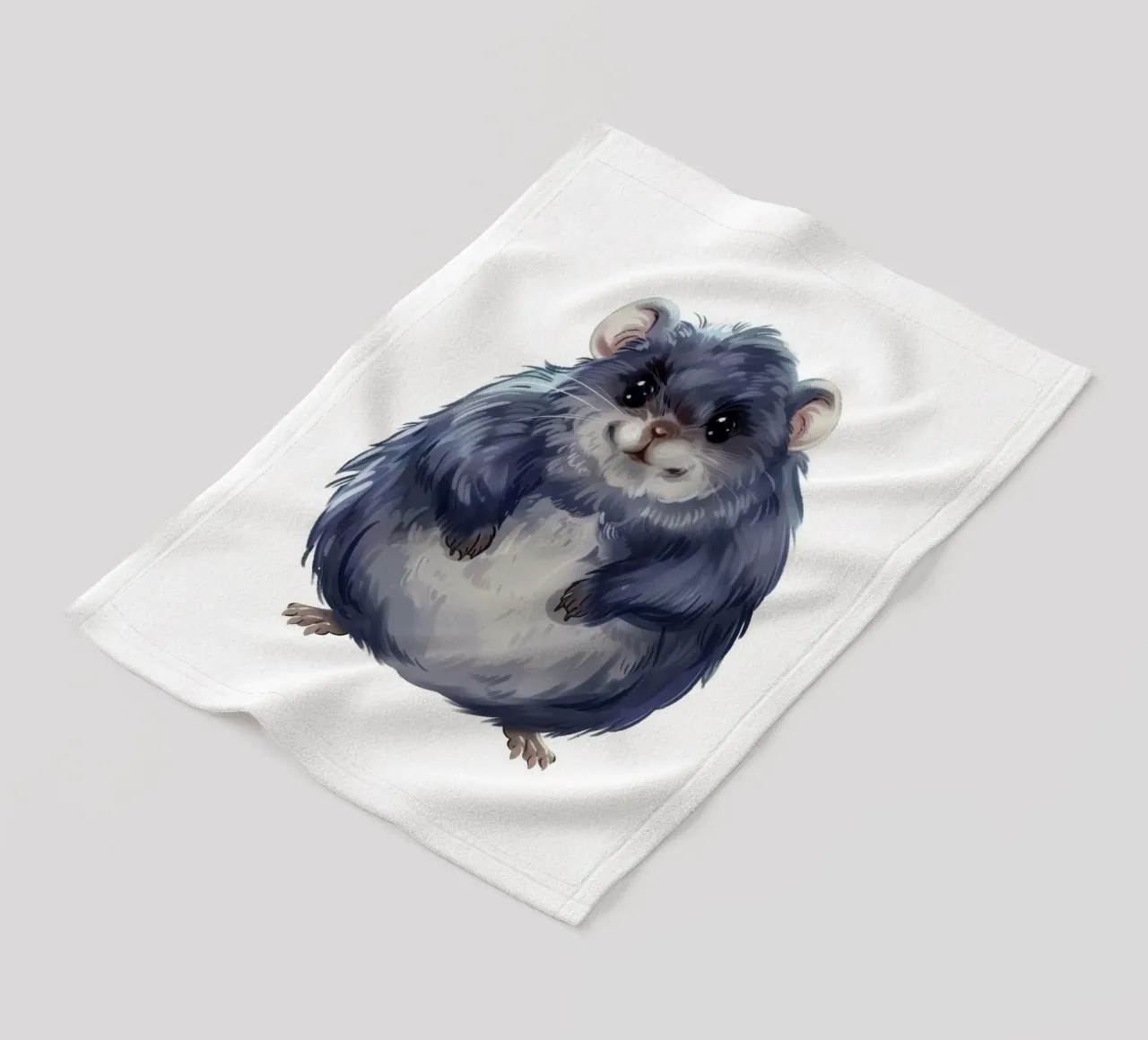 cincillà paffuto e soffice, pieno di calore e simpatia coperta in pile da DesignDoodle