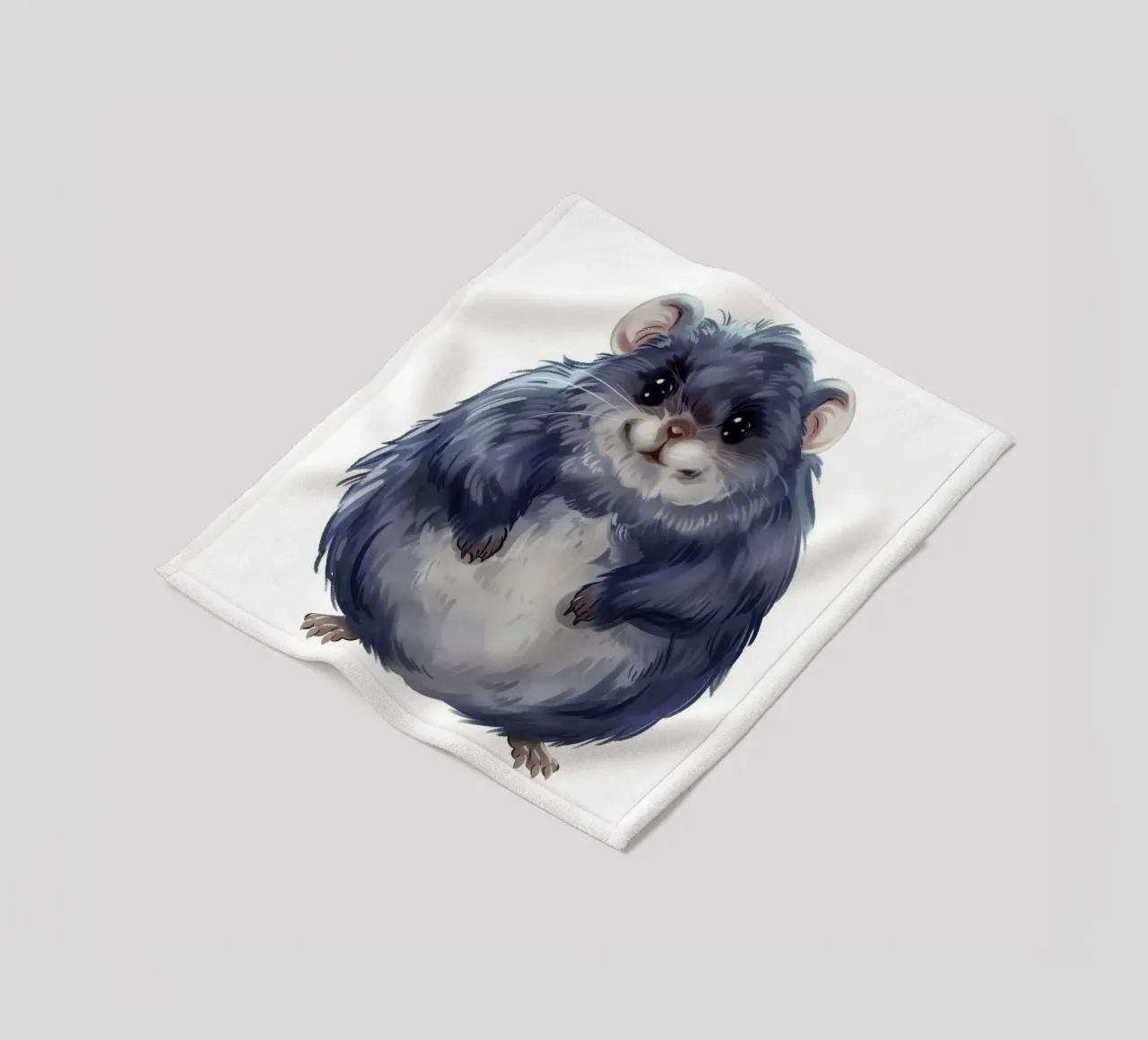 cincillà paffuto e soffice, pieno di calore e simpatia coperta in pile da DesignDoodle