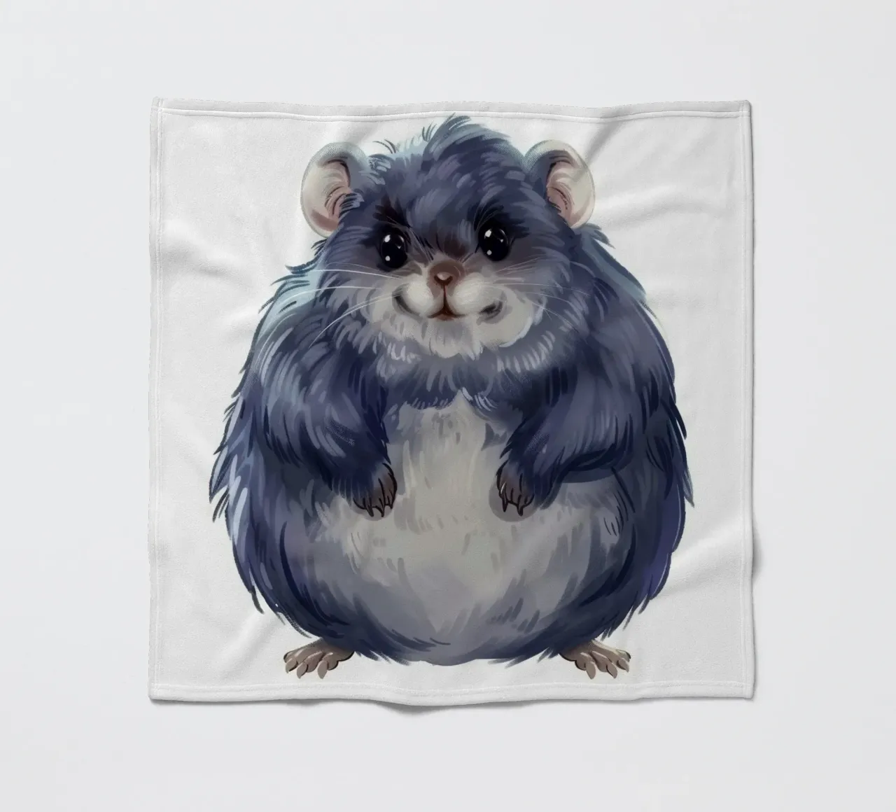 cincillà paffuto e soffice, pieno di calore e simpatia coperta in pile da DesignDoodle