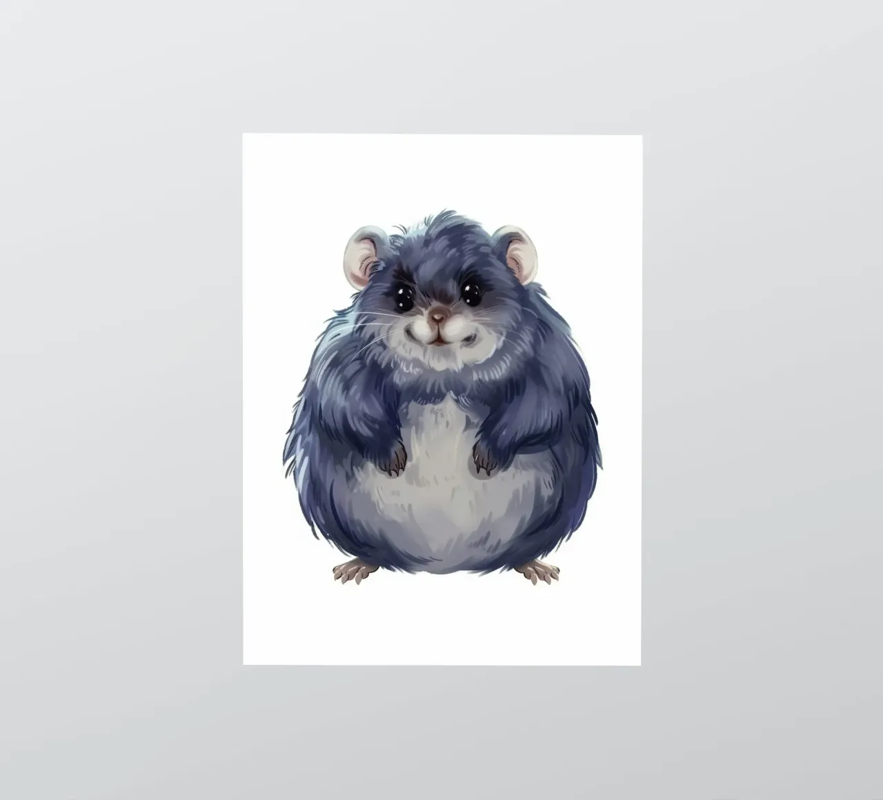 pummeliges, flauschiges Chinchilla, voller Wärme und Niedlichkeit Sticker von DesignDoodle
