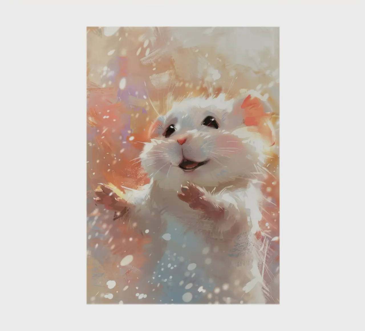 soft and fluffy chinchilla with a loving expression notebook by DesignDoodle