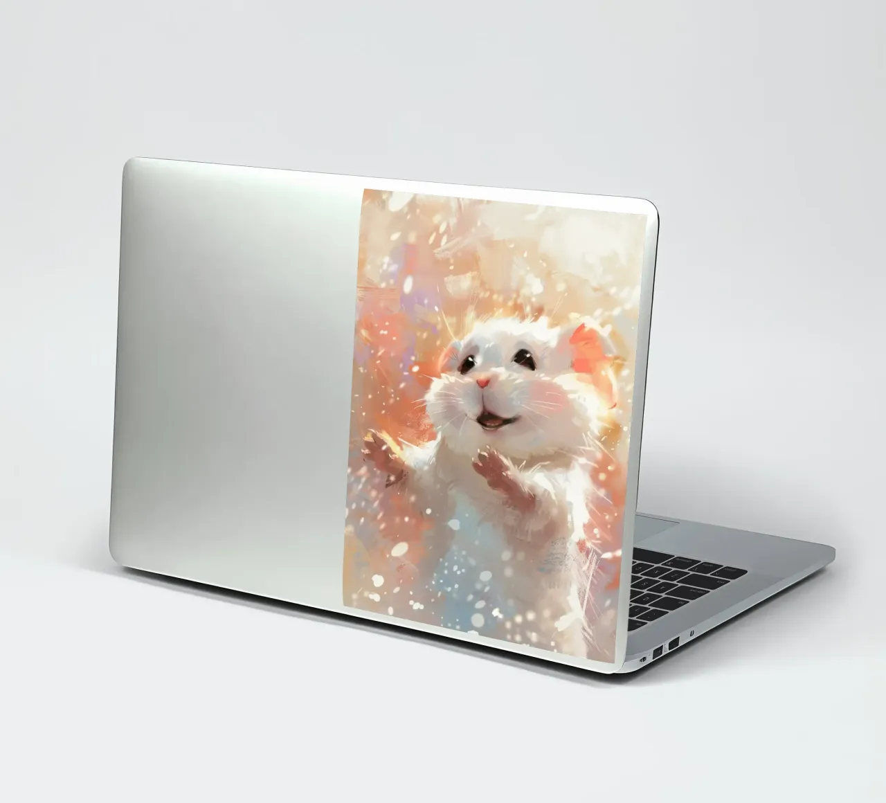 chinchilla doux et moelleux avec une expression affectueuse autocollant de DesignDoodle