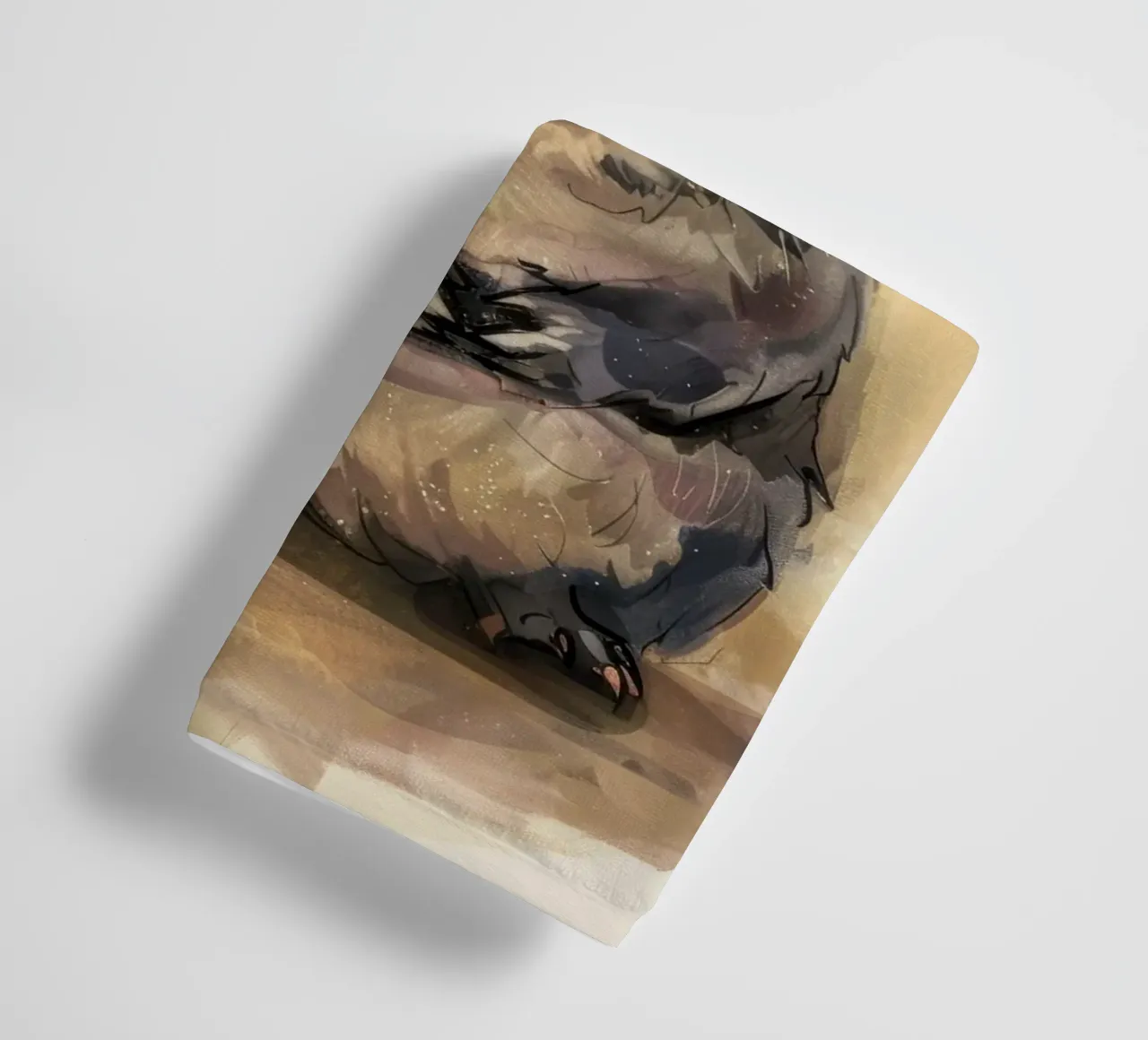 playful chinchilla with a gentle, affectionate look towel by DesignDoodle