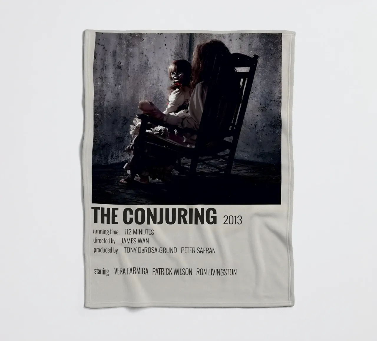 THE CONJURING 2013 coperta in pile da MVFminimalist