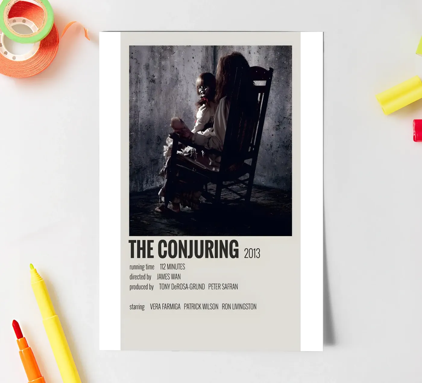 THE CONJURING 2013 sticker sheet by MVFminimalist