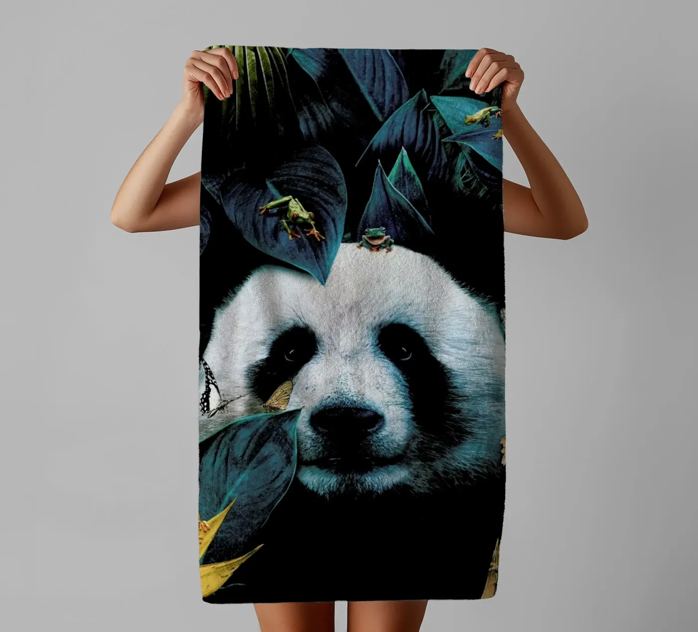 Panda badhanddoek van Wouter Rikken
