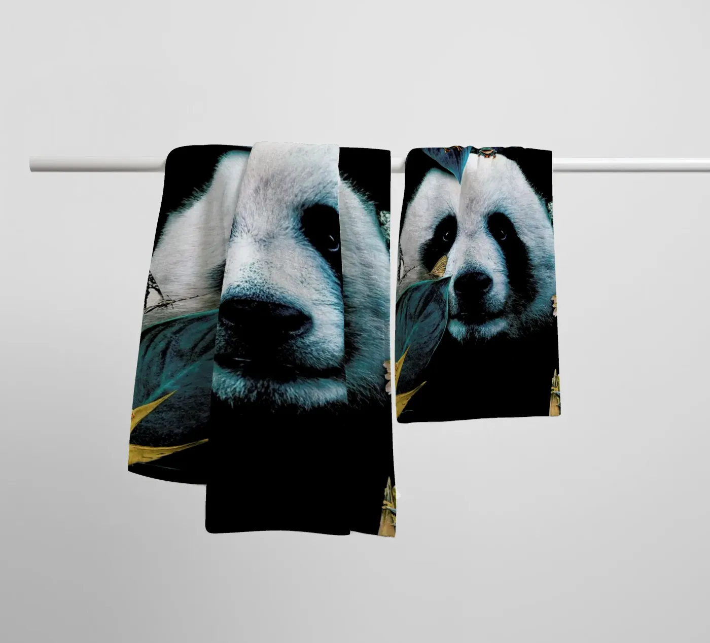 Panda badhanddoek van Wouter Rikken