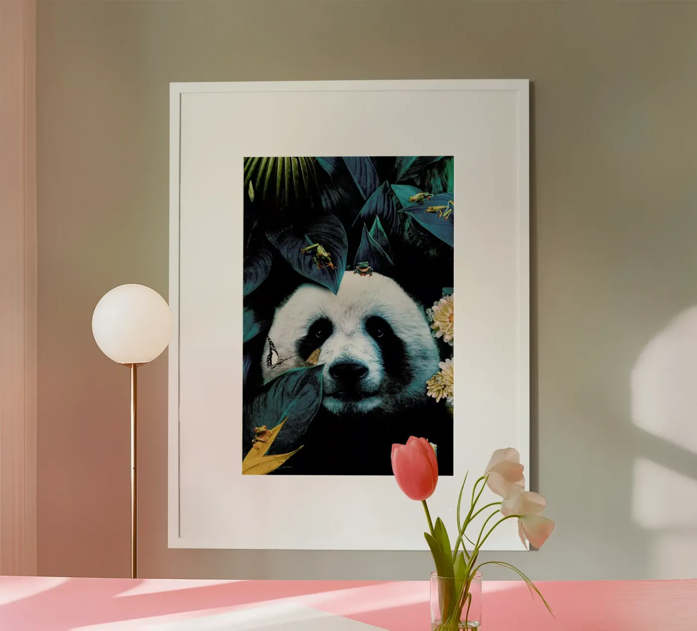 Panda Poster von Wouter Rikken