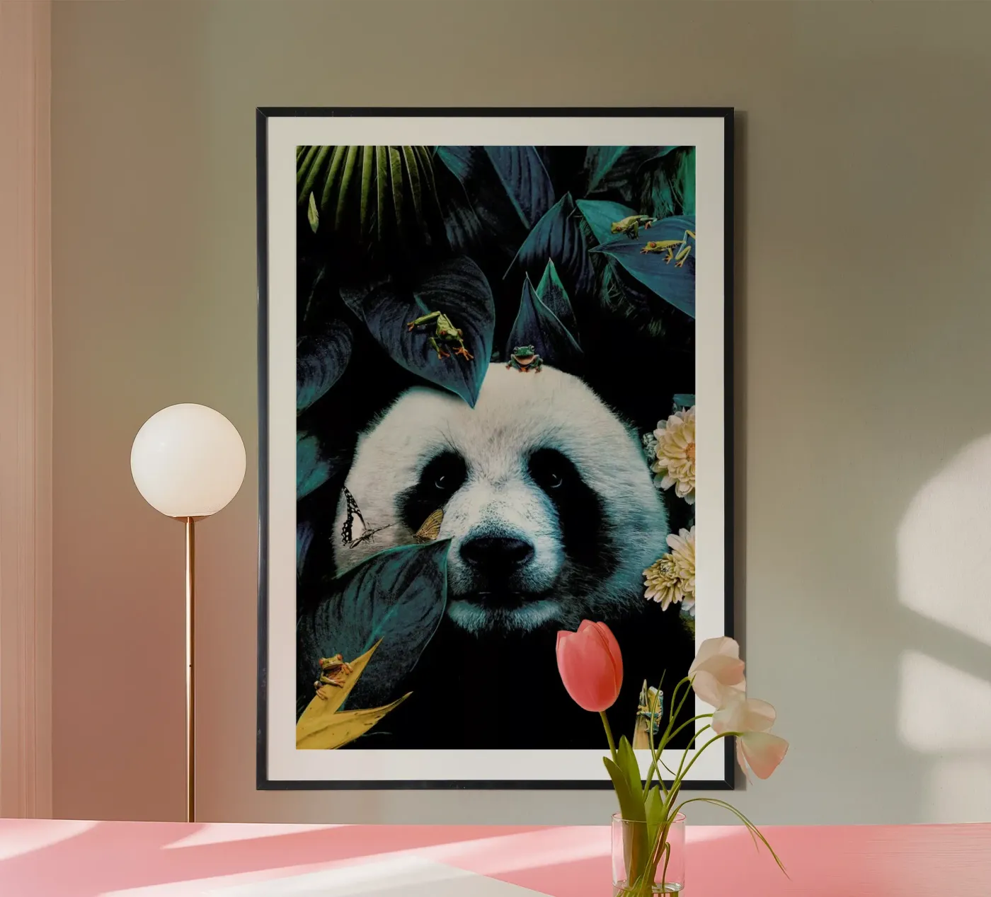 Panda Poster von Wouter Rikken