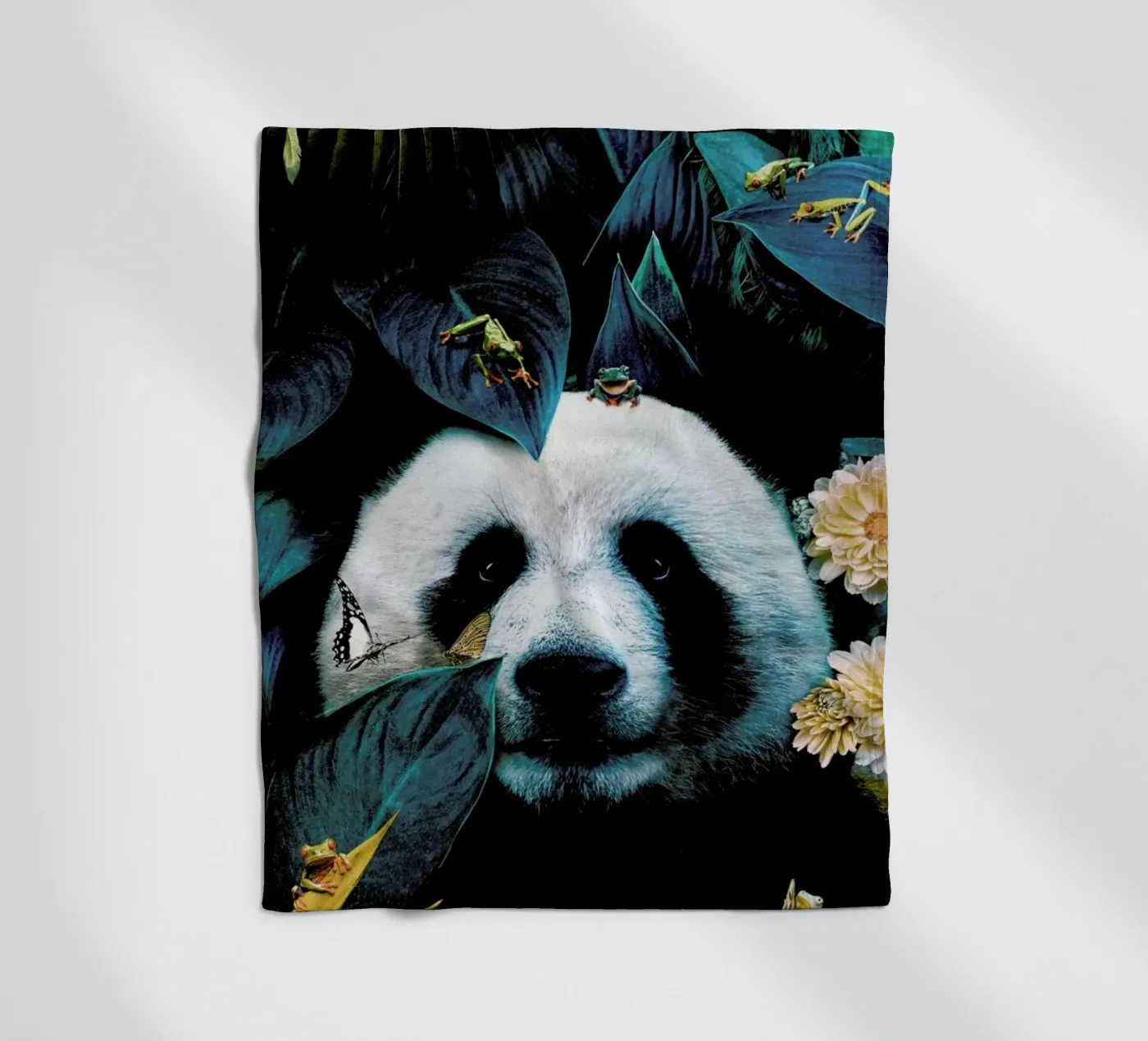 Panda Fleecedecke von Wouter Rikken