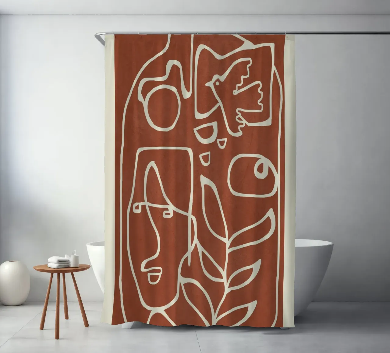 Paleolithic Abstract Art 2 tenda da doccia da Flow Line