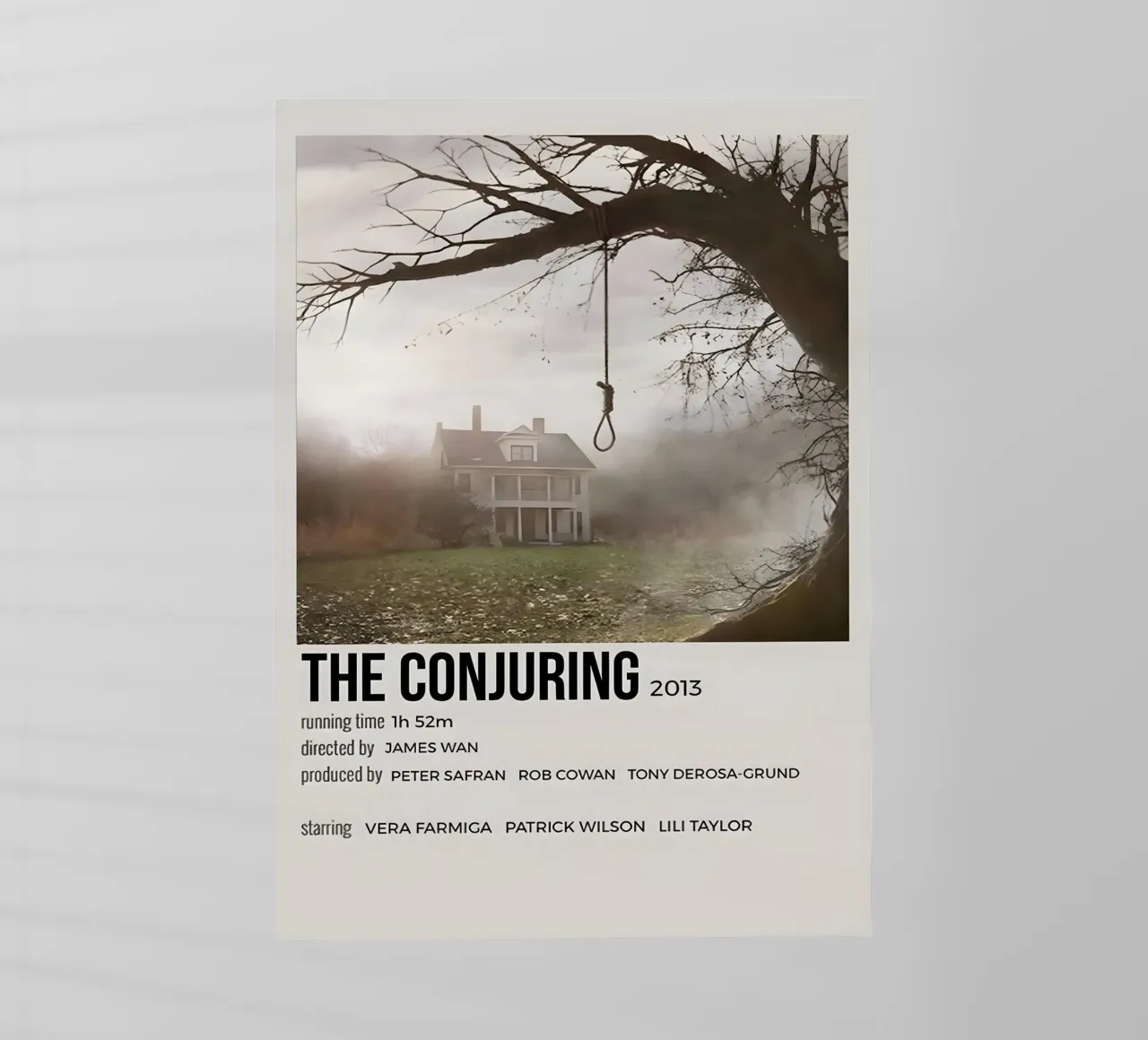 THE CONJURING 2013 pellicola backlit da MVFminimalist