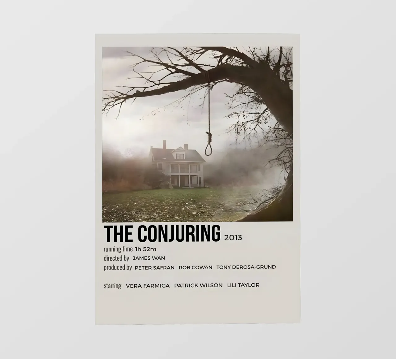 THE CONJURING 2013 pellicola backlit da MVFminimalist