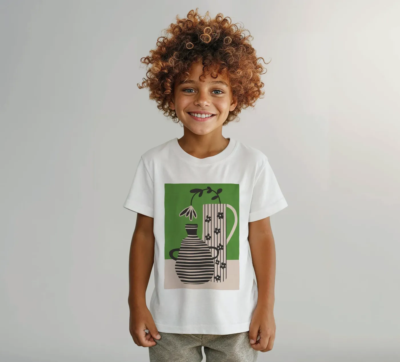 Patterned Stillness 7 kinder t-shirt van Flow Line