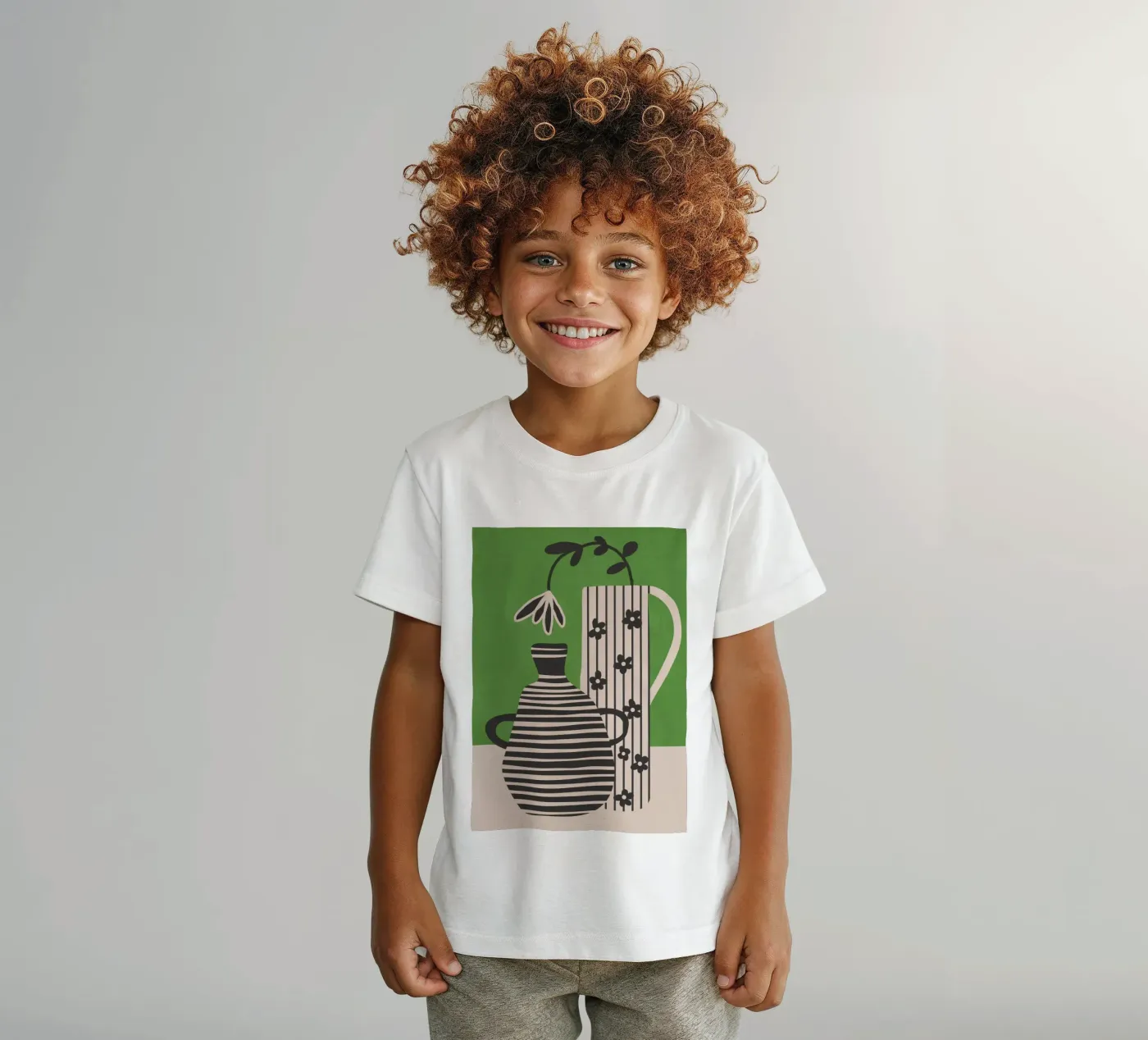 Patterned Stillness 7 kinder t-shirt van Flow Line