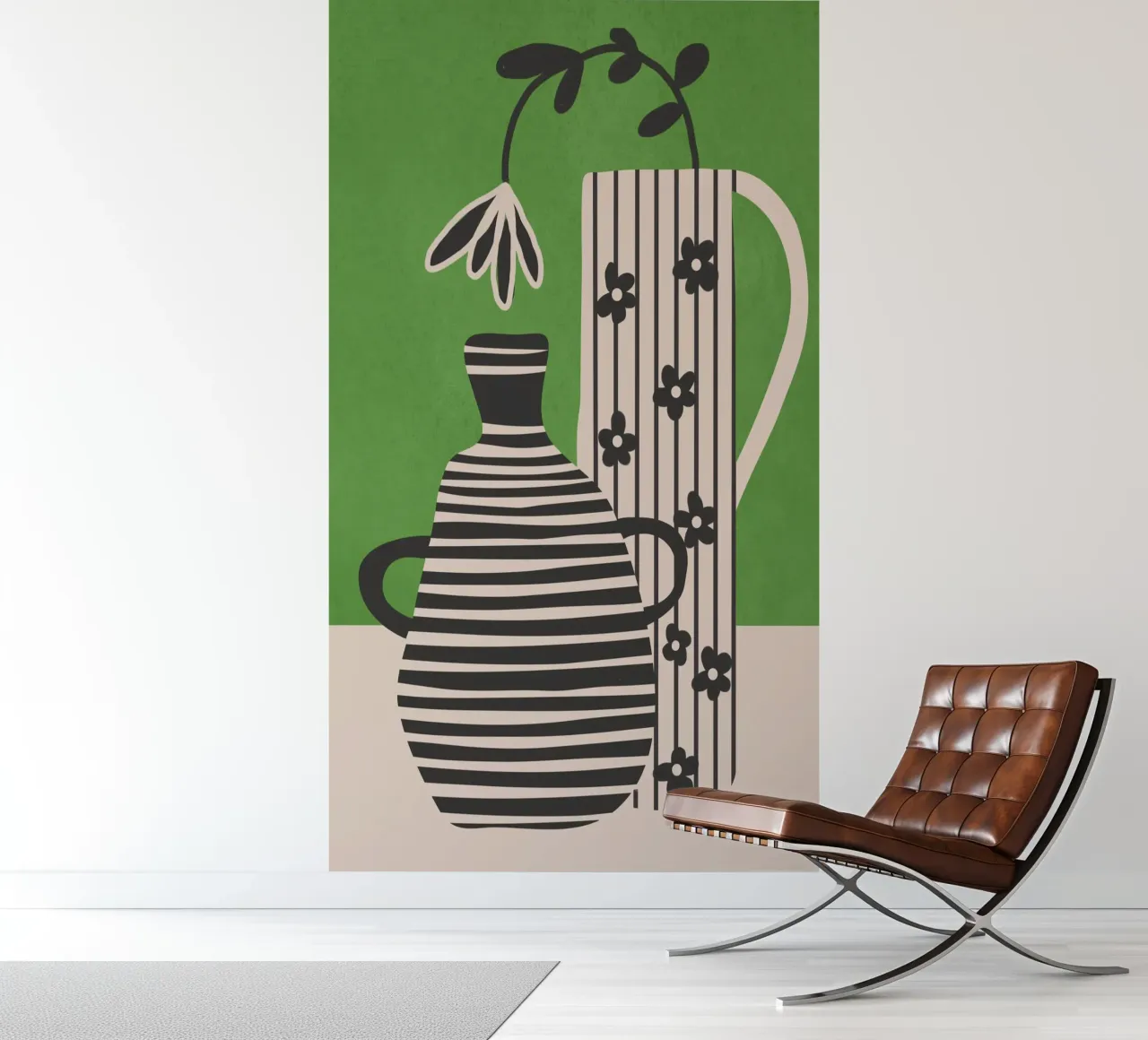 Patterned Stillness 7 fotobehang van Flow Line