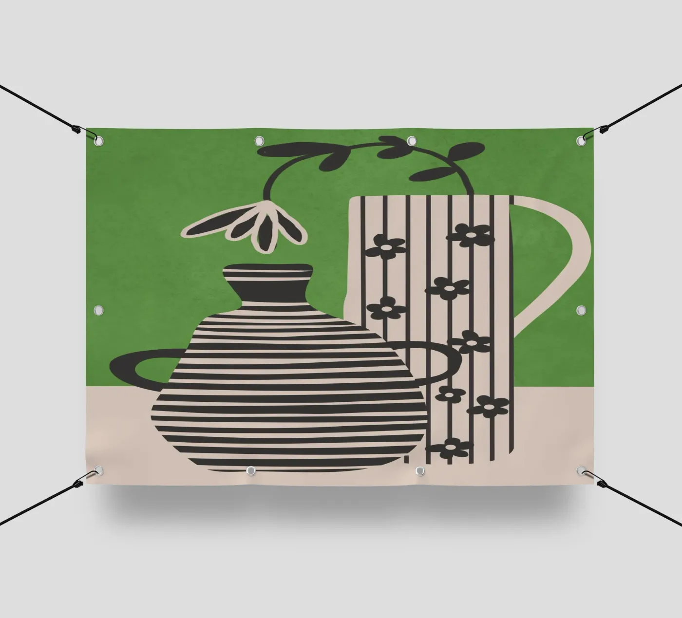 Patterned Stillness 7 telo in pvc da Flow Line