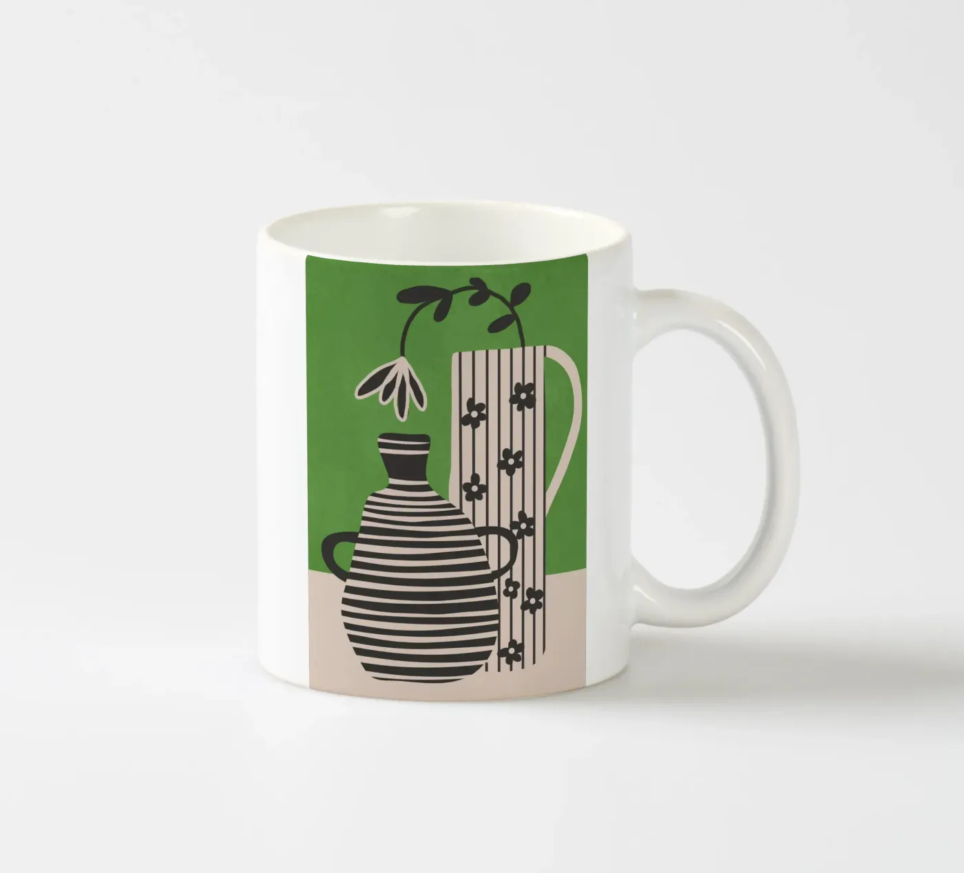Patterned Stillness 7 ceramic mug by Flow Line