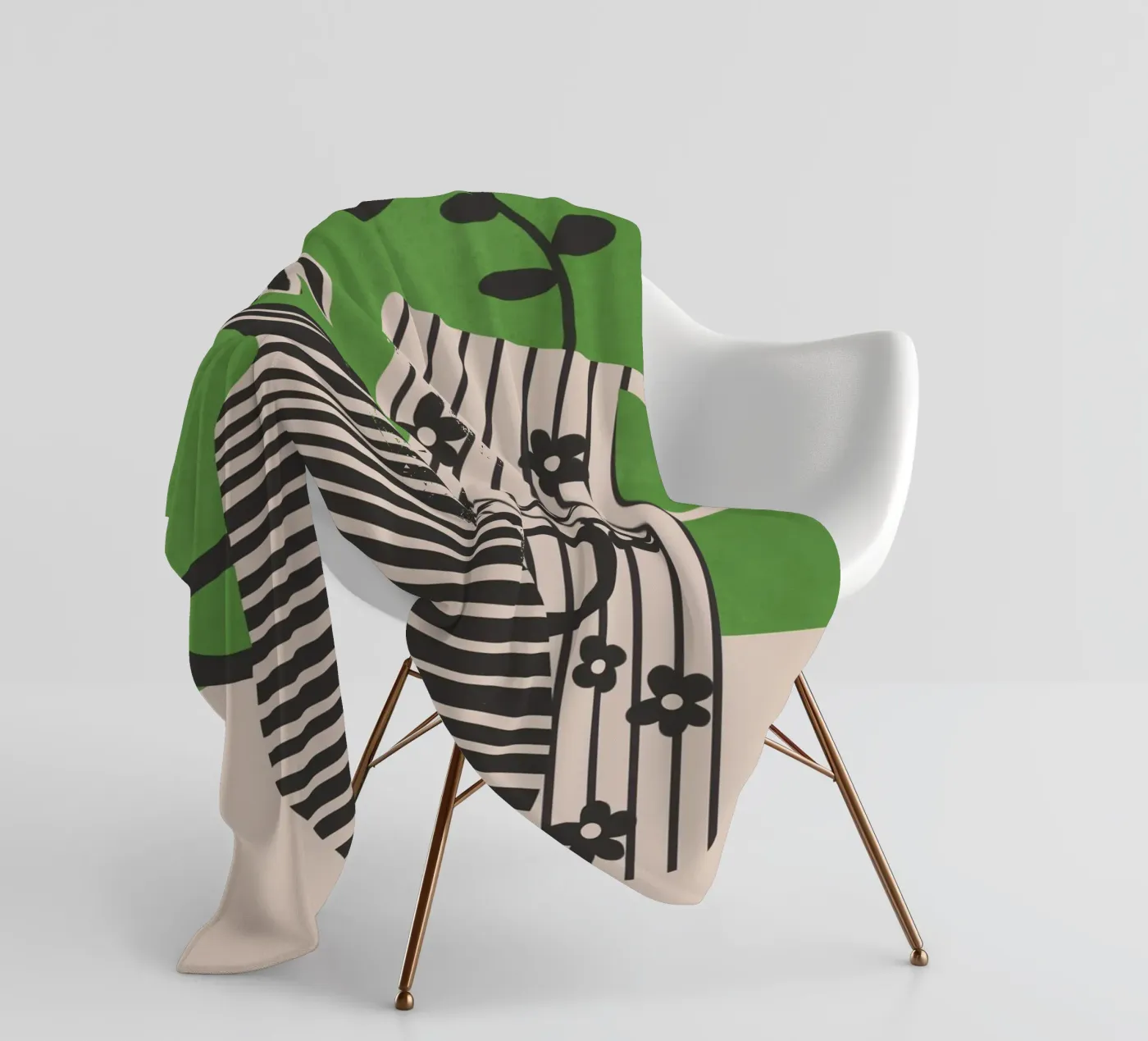 Patterned Stillness 7 coperta in pile da Flow Line