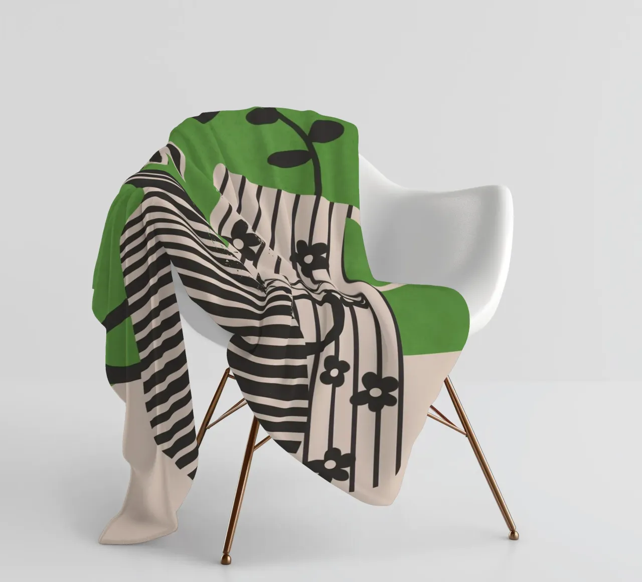 Patterned Stillness 7 Fleecedecke von Flow Line