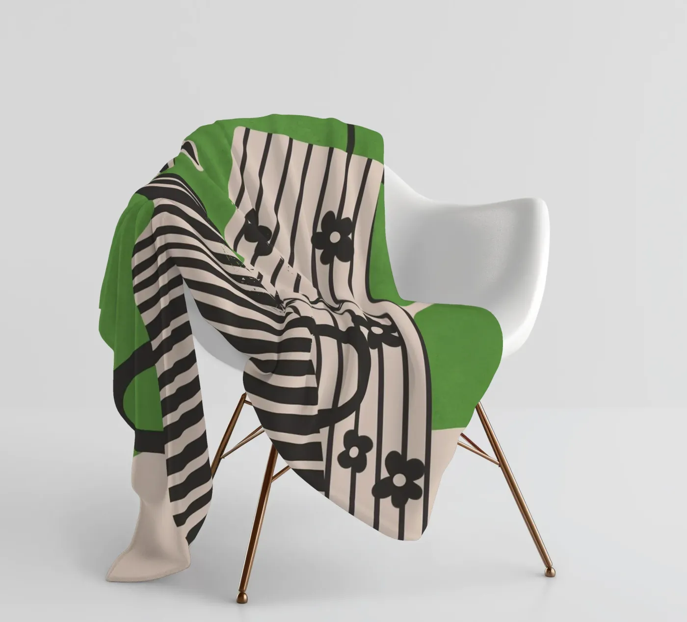 Patterned Stillness 7 coperta in pile da Flow Line